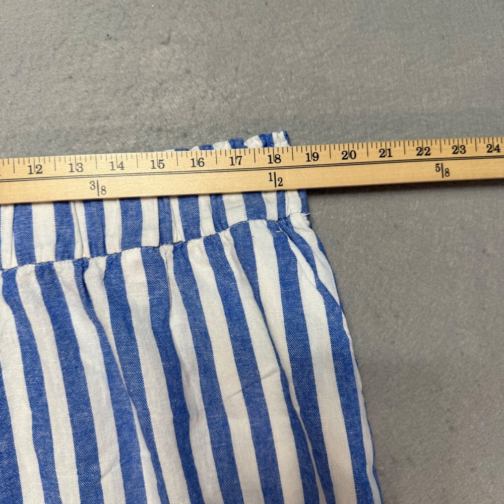 Sonoma Goods‎ For Life Women's XL Striped Linen Blend Shorts Blue White NWOT - Picture 5 of 10